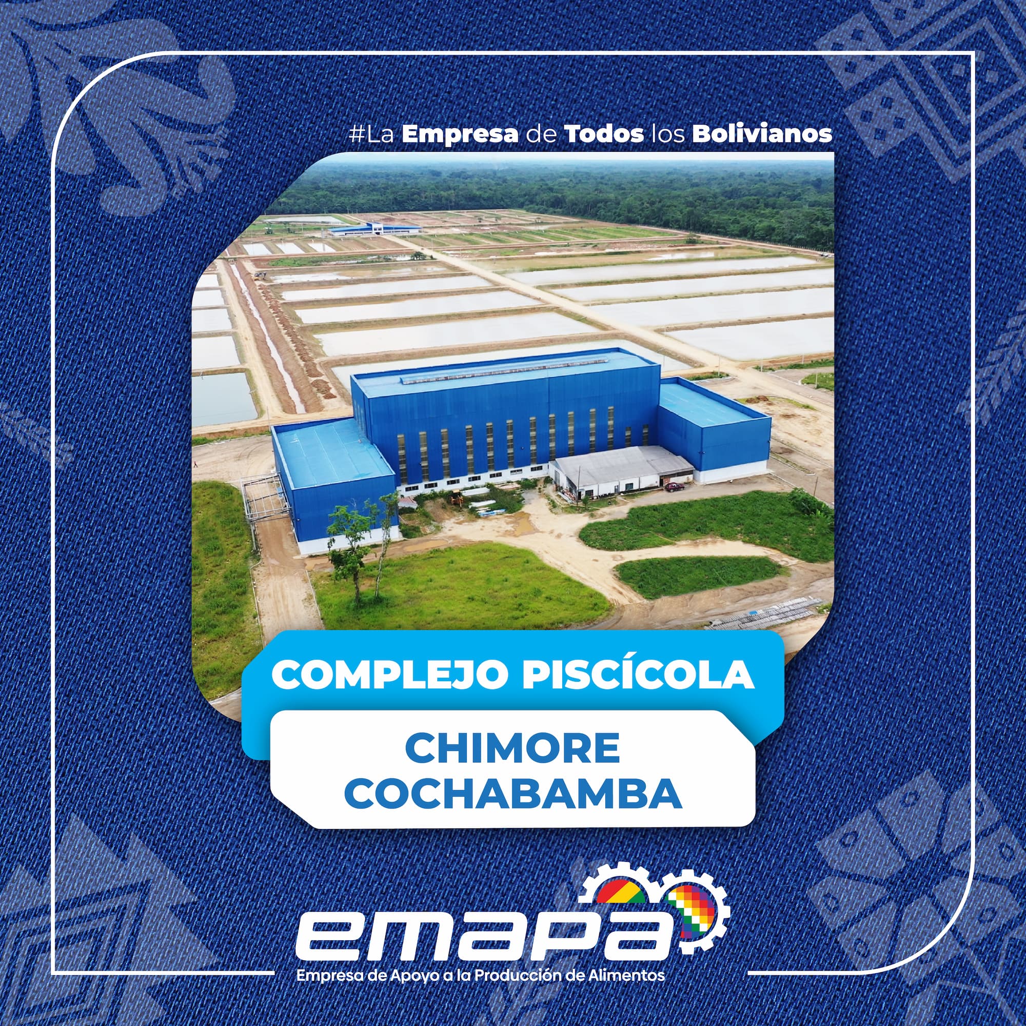Se dedica a la reproducción, cría, engorde y procesamiento industrial de peces, enfocándose en especies como el tambaquí y el pacú. La instalación cuenta con un laboratorio especializado para la reproducción de alevines, múltiples piscinas para las fases de cría y engorde, y una planta procesadora capaz de producir hasta 5.000 toneladas de carne de pescado al año. Además, el complejo elabora alimento balanceado para peces.