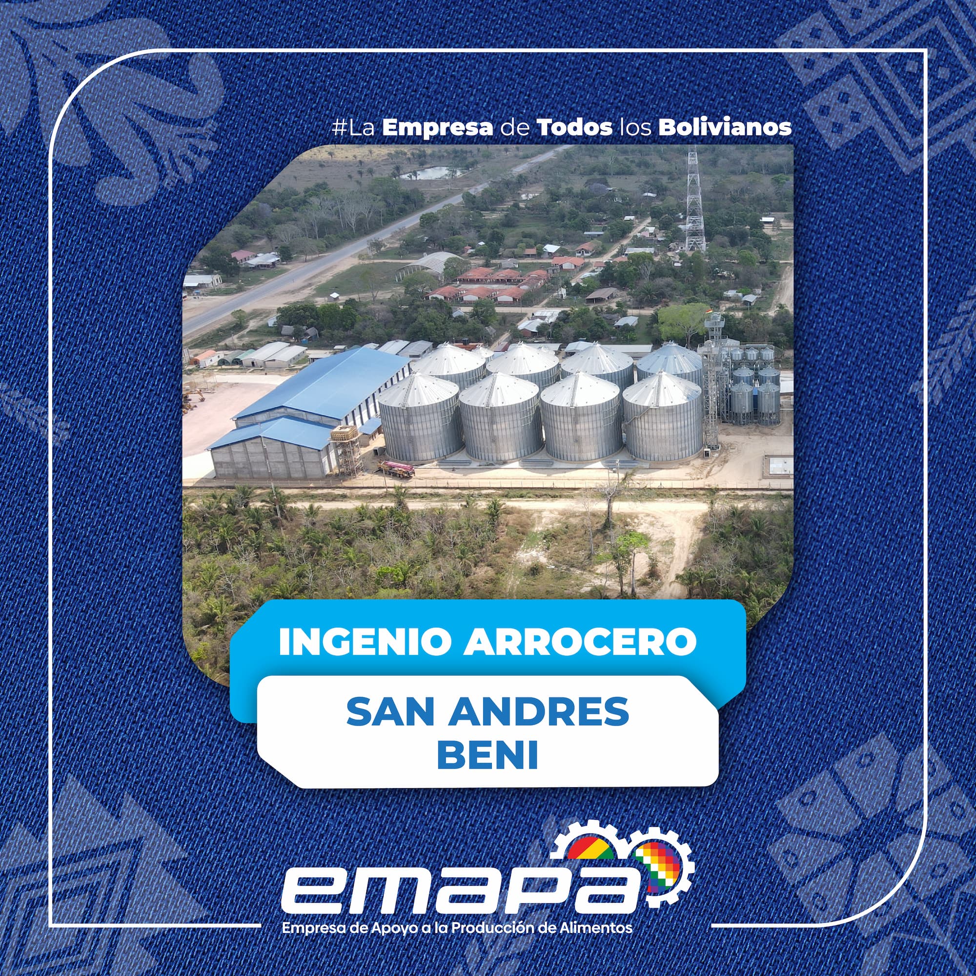 Se dedica al acopio, almacenamiento, procesamiento y comercialización de arroz. Este complejo industrial utiliza tecnología avanzada para garantizar la calidad del producto final. Además, apoya a los productores locales, asegurando la compra de sus cosechas a precios justos y contribuyendo a la seguridad alimentaria del país.