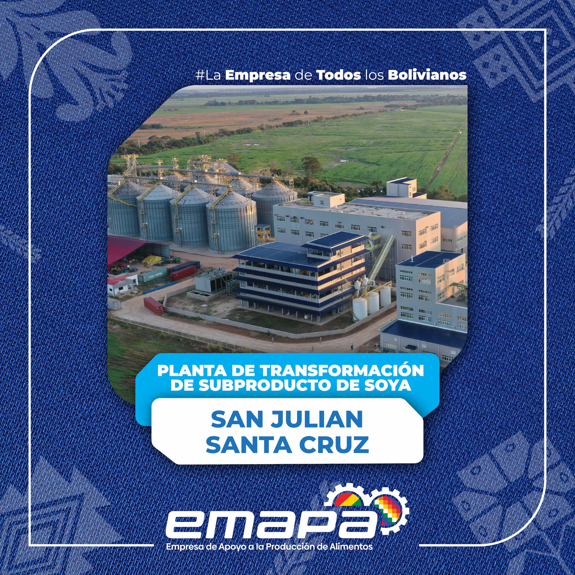 Se dedica a la recepción, almacenamiento y conservación de granos como soya, maíz, arroz y trigo. Esta planta garantiza el acopio seguro de la producción agrícola de la región. Además, brinda apoyo a los productores locales mediante la provisión de agroinsumos y la gestión de créditos, fortaleciendo así la cadena productiva y contribuyendo a la seguridad alimentaria del país.